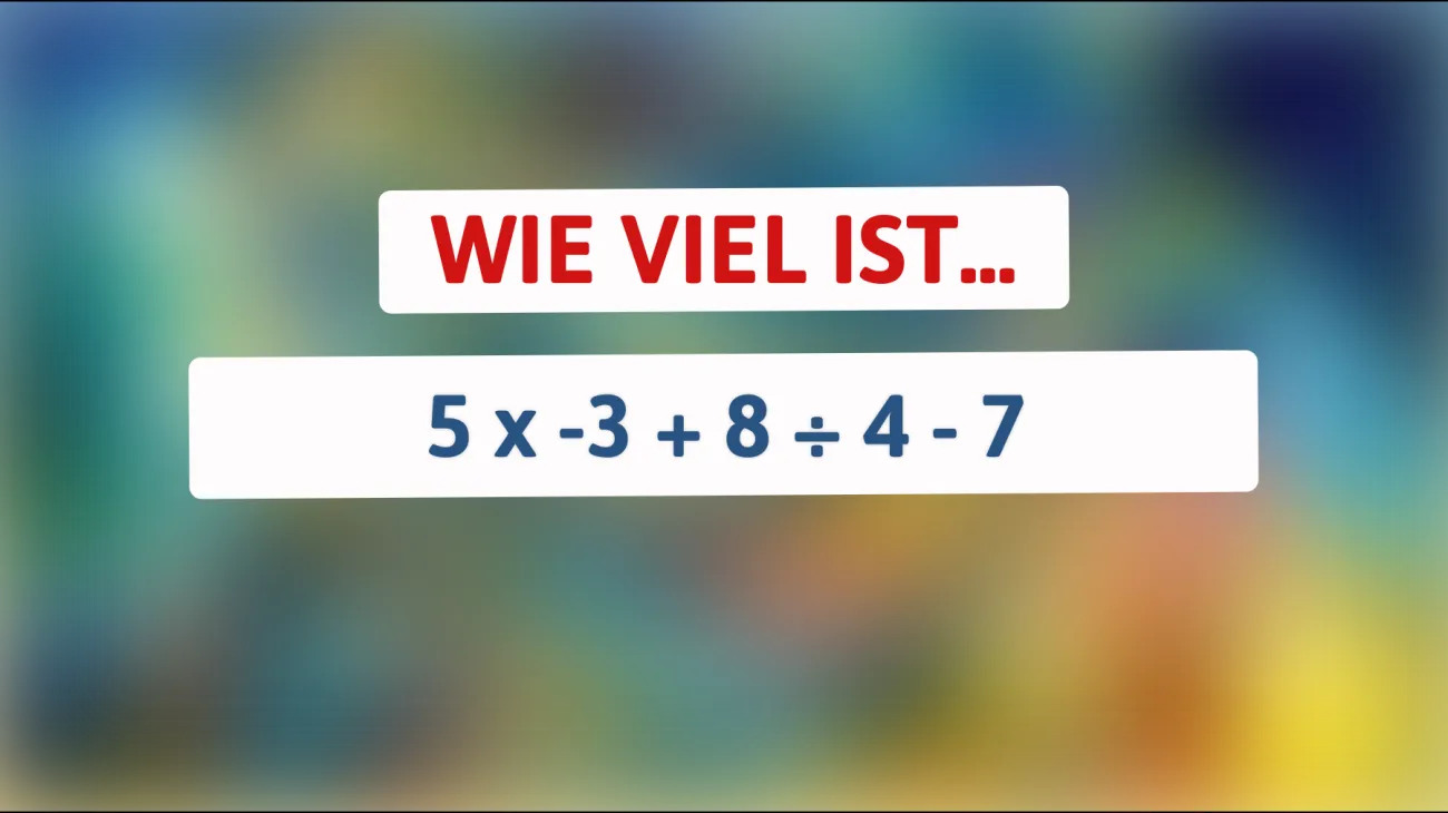 Nur 1% der Menschen können diese mathematische Herausforderung meistern: Kannst du die richtige Antwort finden?"