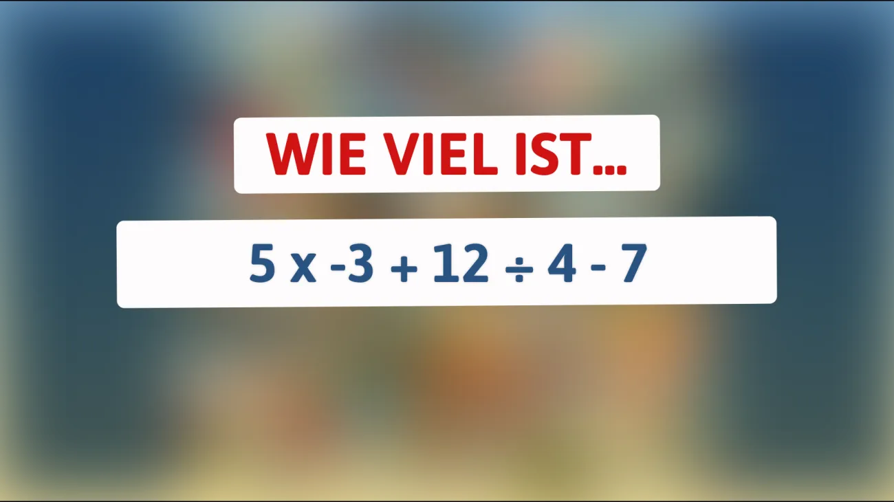 Nur für kluge Köpfe: Kannst du diese mathematische Herausforderung meistern?"